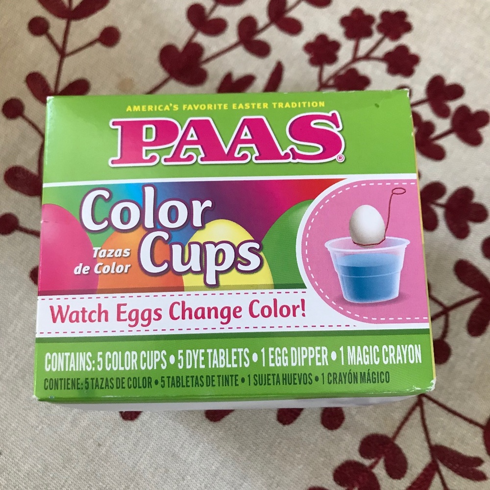 NWOT PAAS Egg Easter Coloring With Cups